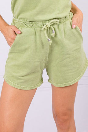 Shorts Feminino Moletinho Alice Verde Erva Doce