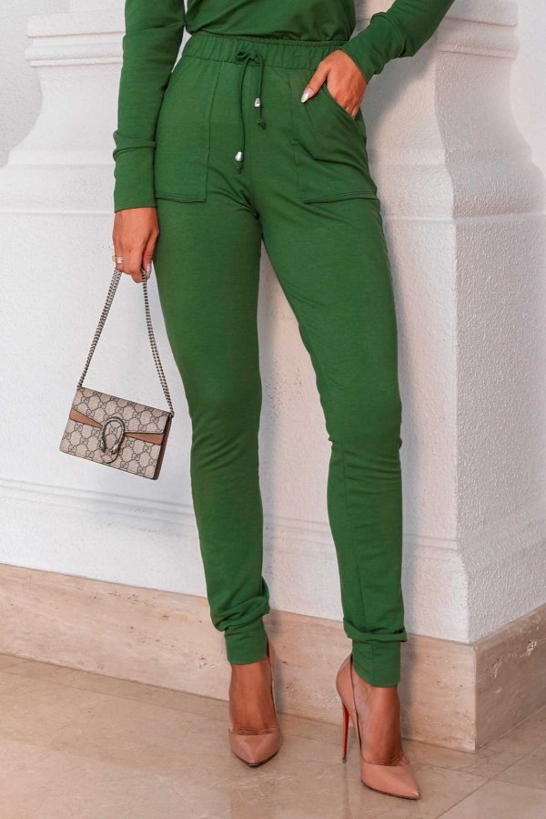 Calça Feminina De Molecotton Lívia Verde Militar