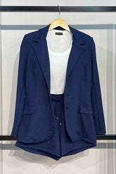 Conjunto Molecotton Blazer Ana Lia + Shorts Loli Marinho