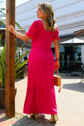 Vestido De Viscolycra Natane Rosa Pink