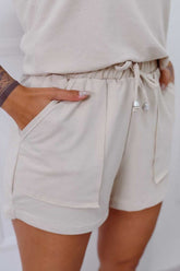 Shorts Feminino Molecotton Com Bolsos Loli Natural