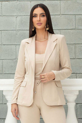 Blazer De Molecotton Ana Lia Areia