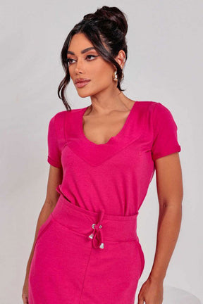 Blusa Feminina De Molecotton Liza Rosa Pink