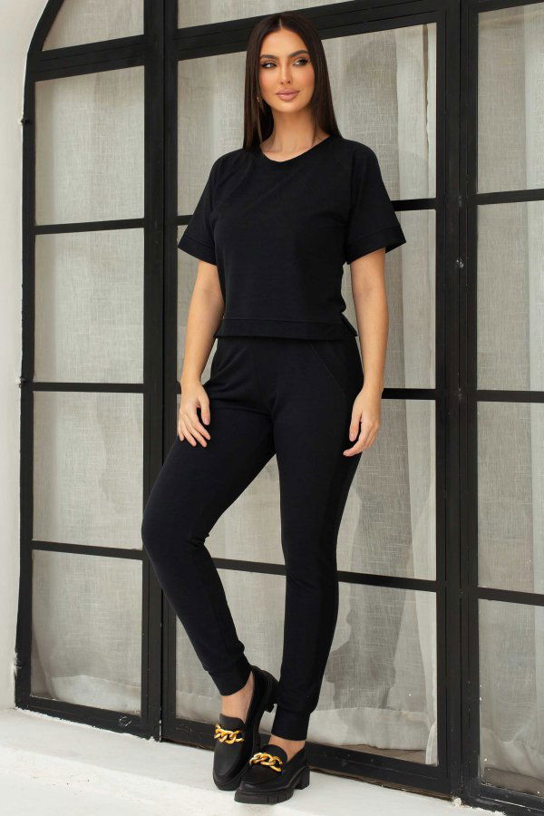 Conjunto Feminino Molecotton Ceci Preto